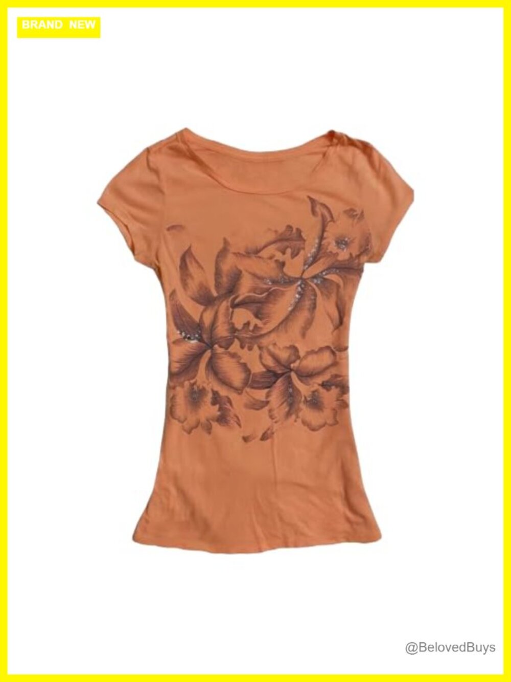 Y2k Floral Graphic Baby Tee Women Polyester Crop Top Summer Grunge